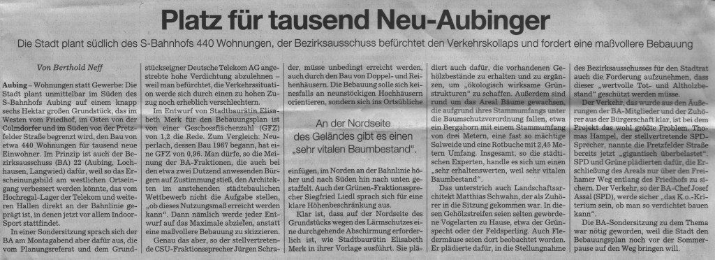 Pressebericht Süddeutsche Zeitung (01.06.2011)