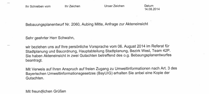 Begleitschreiben Übergabe-Gutachten, 14.08.2014