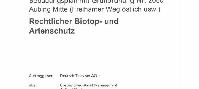 Rechtlicher Biotop- und Artenschutz, 14.08.2014